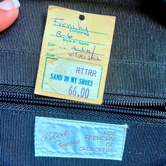 💥NWT💥Frenchy of California by Robert Ferenc Snakeskin & Satin Vintage Clutch💥 - Picture 7 of 12